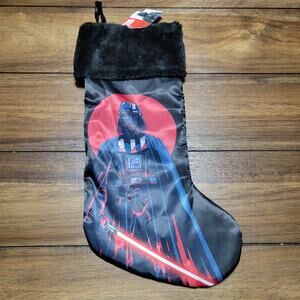 Star Wars Darth Vader Black Christmas Holiday Stocking NWT